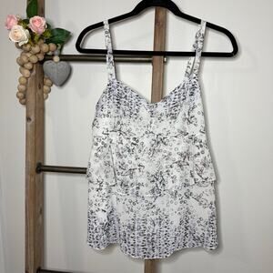 Cabi Style 272 On the Clock Tiered Print Cami Size Medium‎